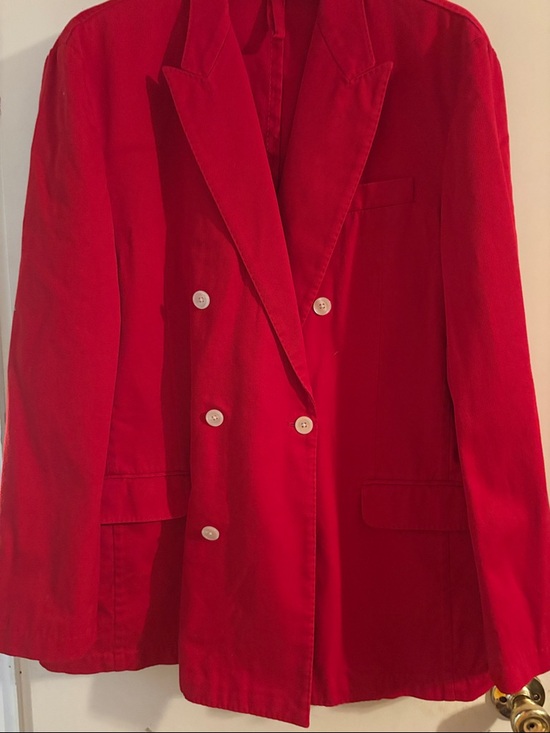 J. Peterman Other - J. Peterman Red Double-Breasted Blazer